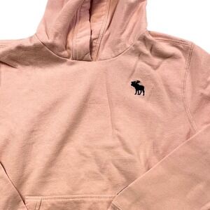 Abercrombie Kids Pink Moose Logo Hoodie Sweatshirt Size 13/14‎ J7